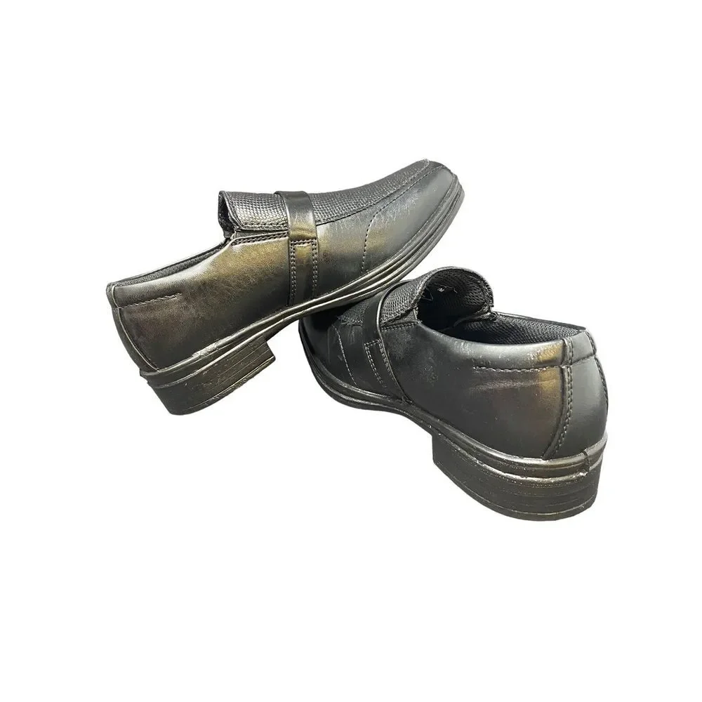 Deer Stags Kid's 1-M Bold Slip On Dress‎ Shoes Comfort Loafer Oxfords Black NEW